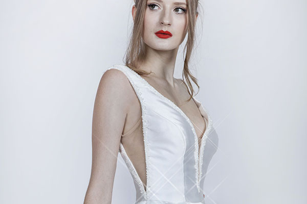 Robe de mariée simple et bohème