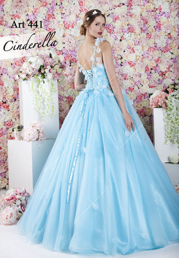 Robe de princesse pastel avec fleurs