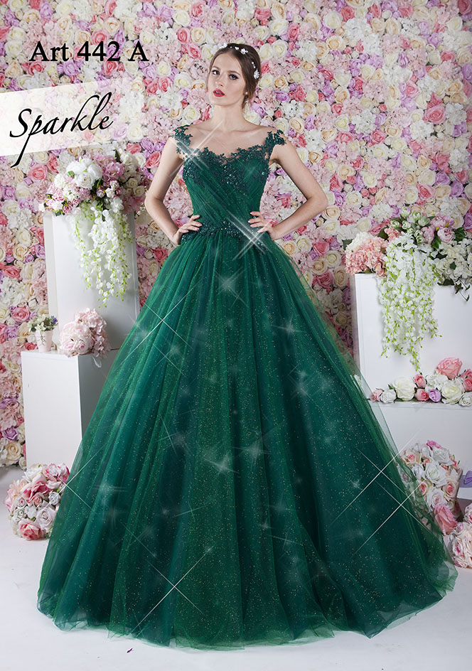 robe vert emeraude soiree