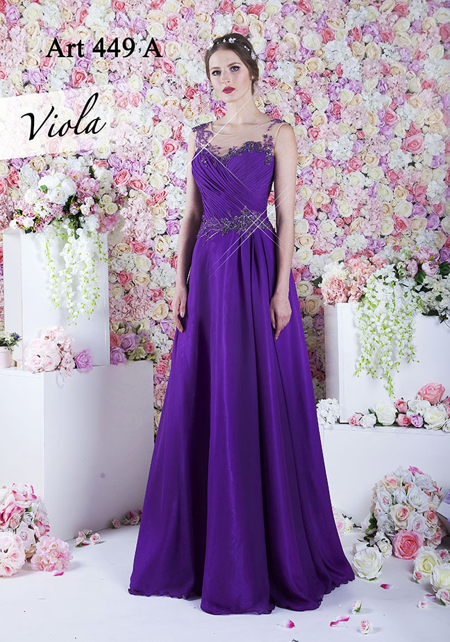 robe violette soiree