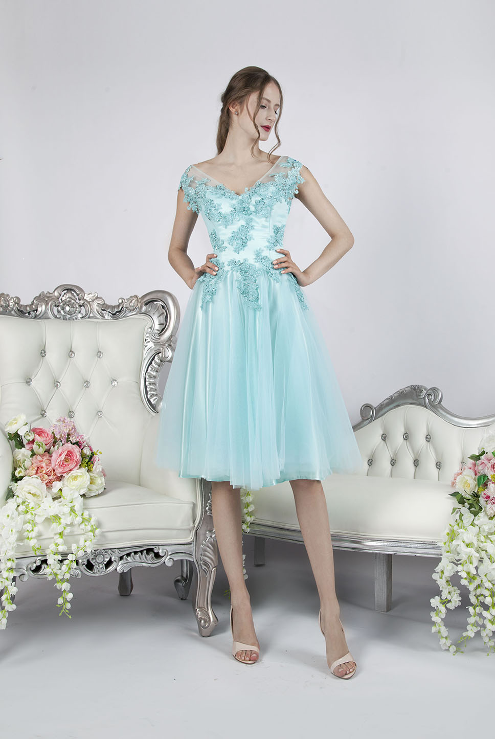 Robe De Cocktail Turquoise Deals, 59 ...