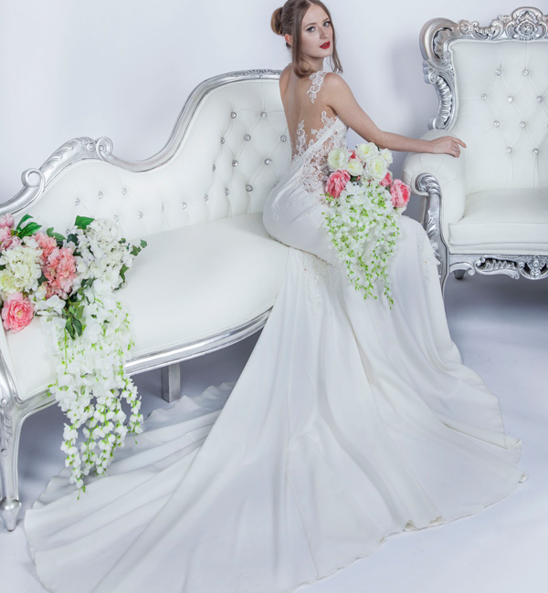 Robe de mariée princesse sirène glamour