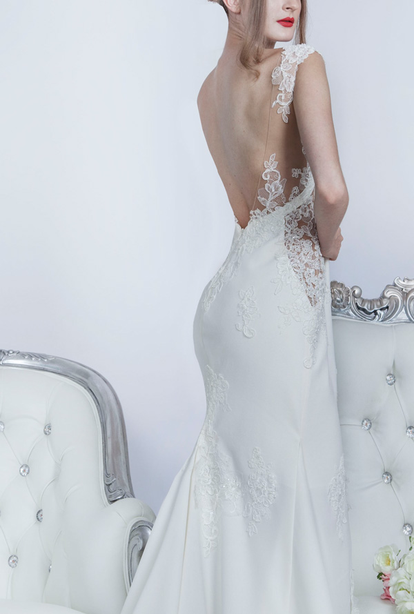 RObe de mariage chic en dentelle de Calais