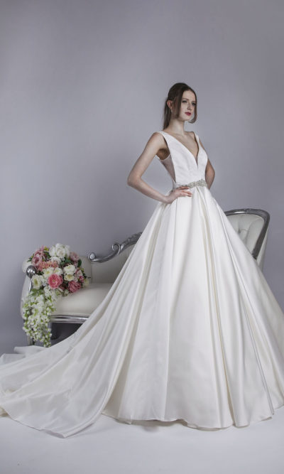 Robe de mariée princesse avec ceinture