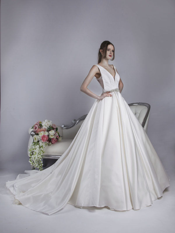 Robe de mariée princesse avec ceinture