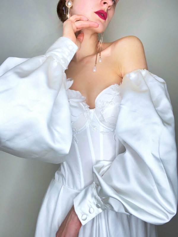 Manches à mettre avec robe de mariée